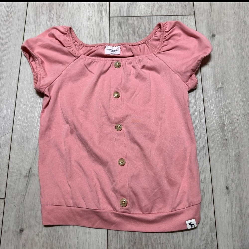 Abercrombie Kids Pink Button-Down Shirt/blouse